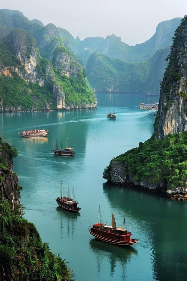 Mystical Seascape Ha Long Bay Vietnam
